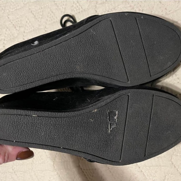 Womens black wedge boots - Picture 2 of 5